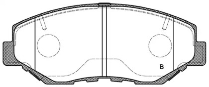 Комплект тормозных колодок (OPEN PARTS: BPA0899.00)