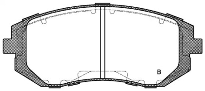 Комплект тормозных колодок (OPEN PARTS: BPA0951.02)