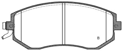 Комплект тормозных колодок (OPEN PARTS: BPA0951.04)