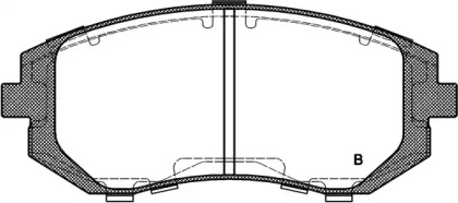 Комплект тормозных колодок (OPEN PARTS: BPA0951.11)