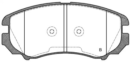 Комплект тормозных колодок (OPEN PARTS: BPA0953.02)