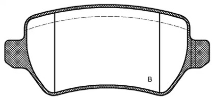 Комплект тормозных колодок (OPEN PARTS: BPA0957.02)