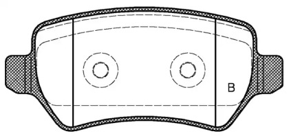 Комплект тормозных колодок (OPEN PARTS: BPA0957.22)