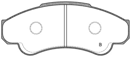 Комплект тормозных колодок (OPEN PARTS: BPA0959.01)