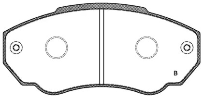 Комплект тормозных колодок (OPEN PARTS: BPA0960.01)