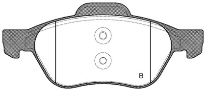 Комплект тормозных колодок (OPEN PARTS: BPA0962.00)