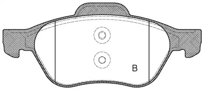 Комплект тормозных колодок (OPEN PARTS: BPA0962.10)