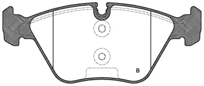 Комплект тормозных колодок (OPEN PARTS: BPA0963.00)