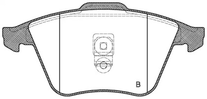 Комплект тормозных колодок (OPEN PARTS: BPA0964.02)