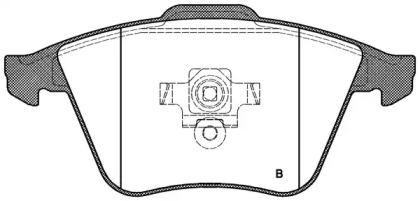 Комплект тормозных колодок (OPEN PARTS: BPA0964.12)