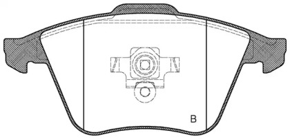 Комплект тормозных колодок (OPEN PARTS: BPA0964.20)