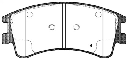 Комплект тормозных колодок (OPEN PARTS: BPA0970.02)