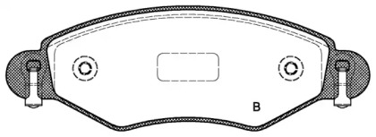 Комплект тормозных колодок (OPEN PARTS: BPA0978.02)