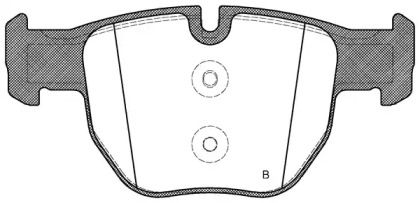 Комплект тормозных колодок (OPEN PARTS: BPA0979.00)