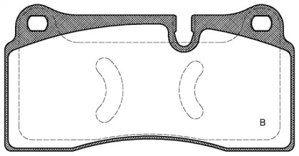 Комплект тормозных колодок (OPEN PARTS: BPA0983.11)