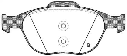 Комплект тормозных колодок (OPEN PARTS: BPA0984.00)