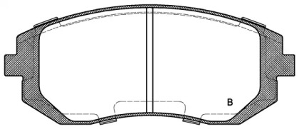 Комплект тормозных колодок (OPEN PARTS: BPA0985.02)