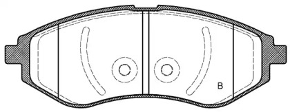 Комплект тормозных колодок (OPEN PARTS: BPA0986.02)