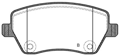 Комплект тормозных колодок (OPEN PARTS: BPA0987.02)