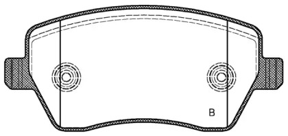 Комплект тормозных колодок (OPEN PARTS: BPA0987.11)