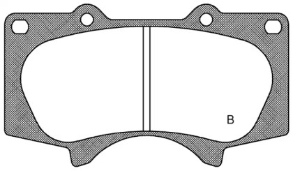 Комплект тормозных колодок (OPEN PARTS: BPA0988.00)