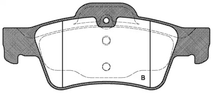 Комплект тормозных колодок (OPEN PARTS: BPA0991.00)