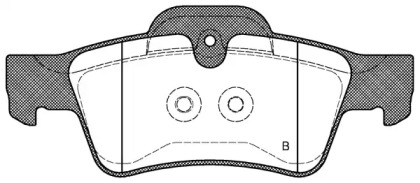 Комплект тормозных колодок (OPEN PARTS: BPA0991.10)