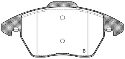 Комплект тормозных колодок (OPEN PARTS: BPA1030.01)