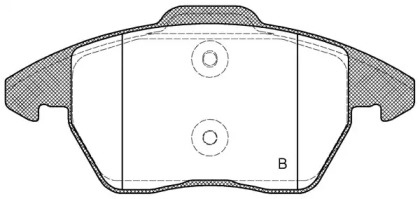 Комплект тормозных колодок (OPEN PARTS: BPA1030.10)