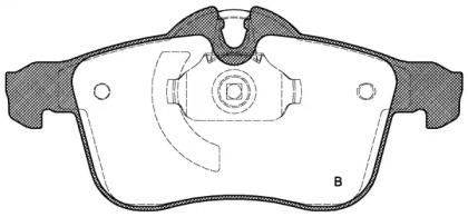 Комплект тормозных колодок (OPEN PARTS: BPA1036.02)