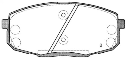 Комплект тормозных колодок (OPEN PARTS: BPA1038.12)