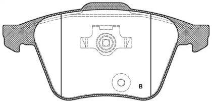 Комплект тормозных колодок (OPEN PARTS: BPA1043.00)