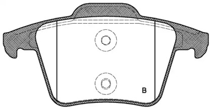 Комплект тормозных колодок (OPEN PARTS: BPA1044.00)