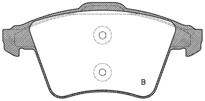 Комплект тормозных колодок (OPEN PARTS: BPA1045.01)