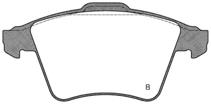 Комплект тормозных колодок (OPEN PARTS: BPA1045.22)