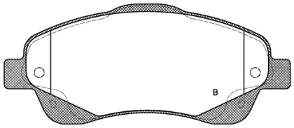 Комплект тормозных колодок (OPEN PARTS: BPA1046.02)