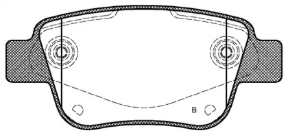 Комплект тормозных колодок (OPEN PARTS: BPA1047.02)