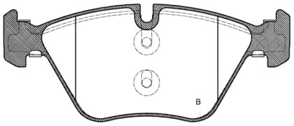 Комплект тормозных колодок (OPEN PARTS: BPA1052.10)