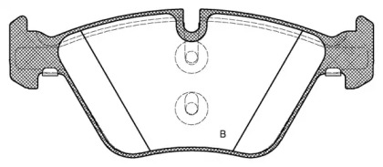 Комплект тормозных колодок (OPEN PARTS: BPA1052.30)