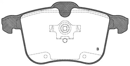 Комплект тормозных колодок (OPEN PARTS: BPA1053.00)