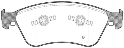 Комплект тормозных колодок (OPEN PARTS: BPA1056.02)