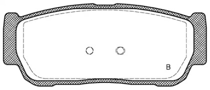 Комплект тормозных колодок (OPEN PARTS: BPA1063.02)