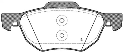 Комплект тормозных колодок (OPEN PARTS: BPA1068.02)