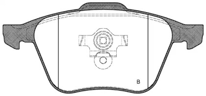 Комплект тормозных колодок (OPEN PARTS: BPA1070.00)