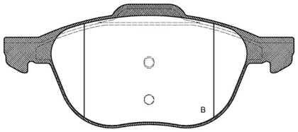 Комплект тормозных колодок (OPEN PARTS: BPA1082.00)