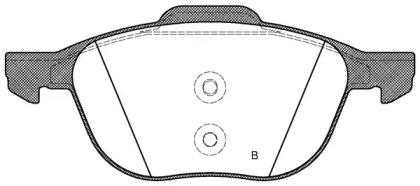 Комплект тормозных колодок (OPEN PARTS: BPA1082.30)