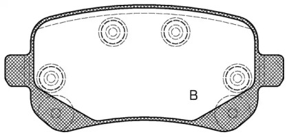 Комплект тормозных колодок (OPEN PARTS: BPA1095.02)