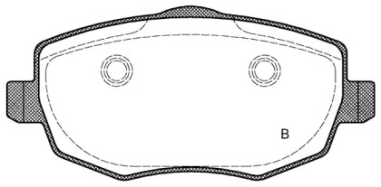 Комплект тормозных колодок (OPEN PARTS: BPA1099.01)