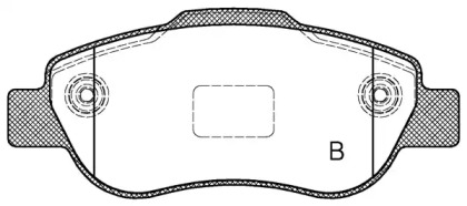 Комплект тормозных колодок (OPEN PARTS: BPA1100.11)