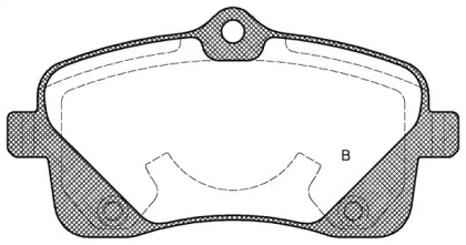 Комплект тормозных колодок (OPEN PARTS: BPA1102.02)